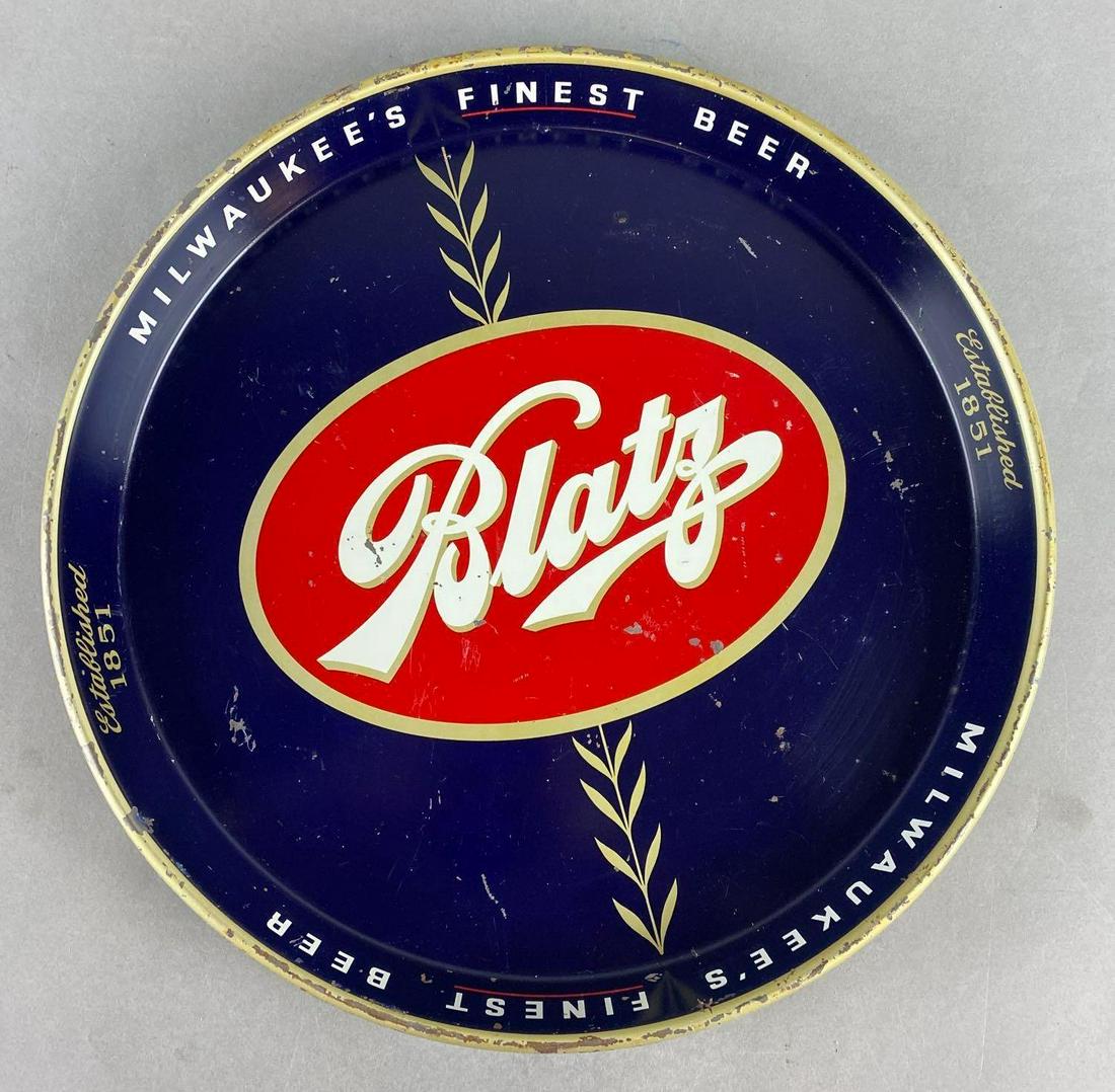 Blatz Advertising Metal Beer Tray (1 of 3)