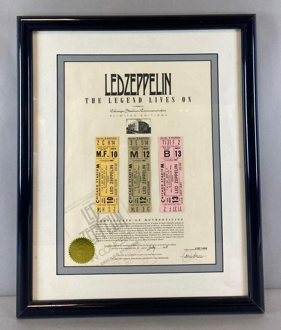 Led Zeppelin The Legend Lives On Limited Edition Tickets (1 of 5)
