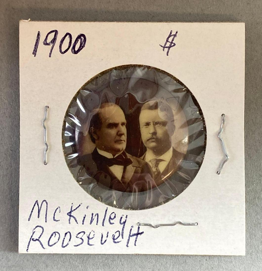 McKinley and Roosevelt Presidential Pin-Back Button (1 of 2)