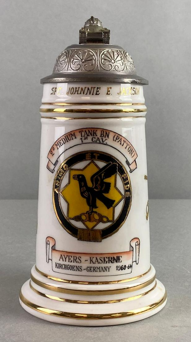 German Military Spearhead Porcelain Beer Stein (1 of 8)
