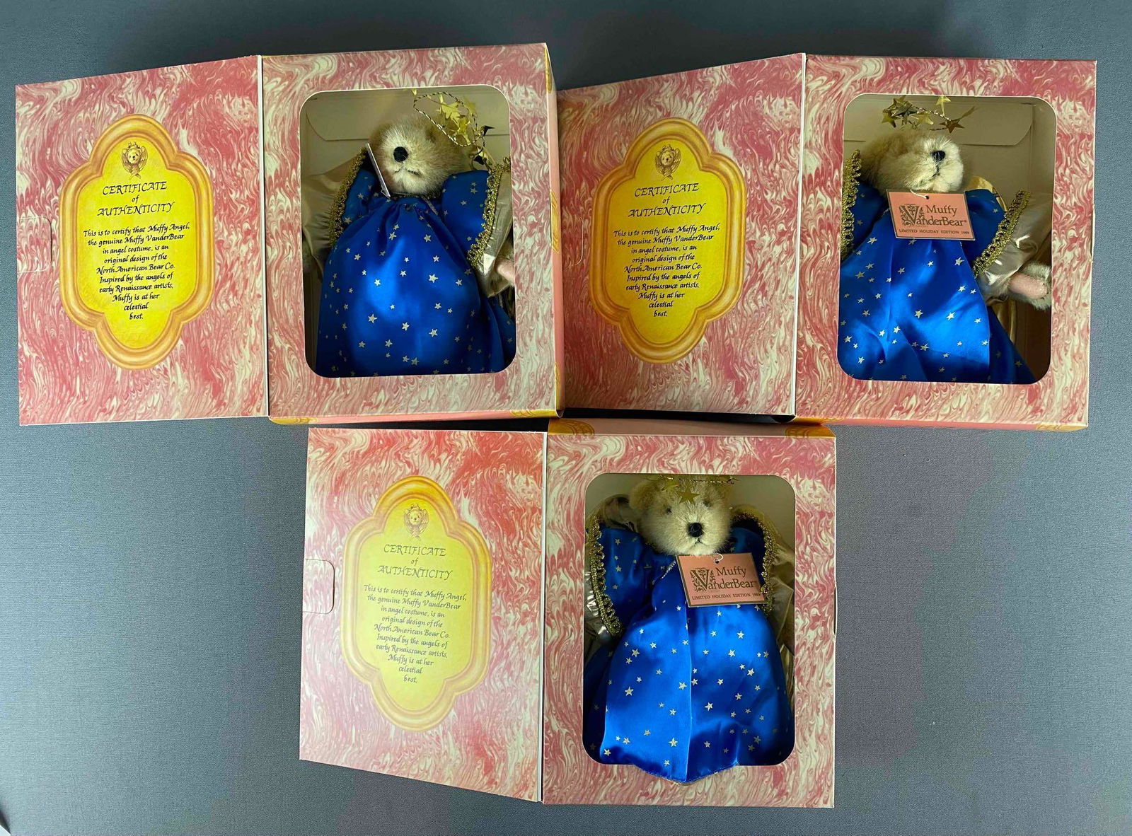 Group of 3 Assorted Muffy Teddy Bears (1 of 2)