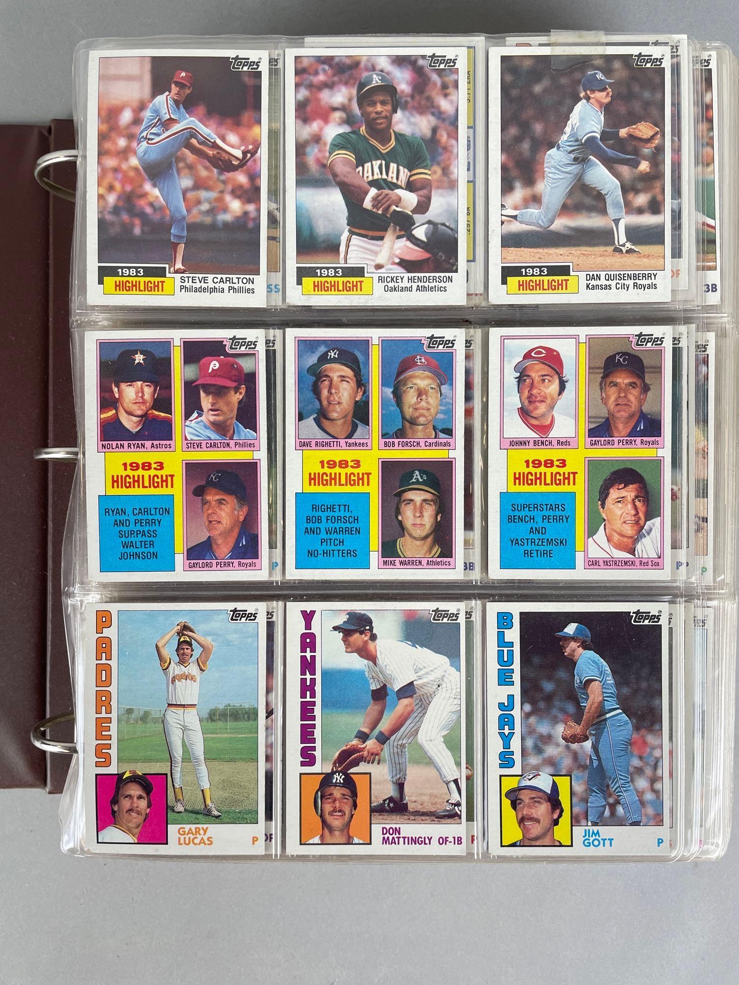 1984 Topps Baseball Set: Don Mattingly rookie. Nice set