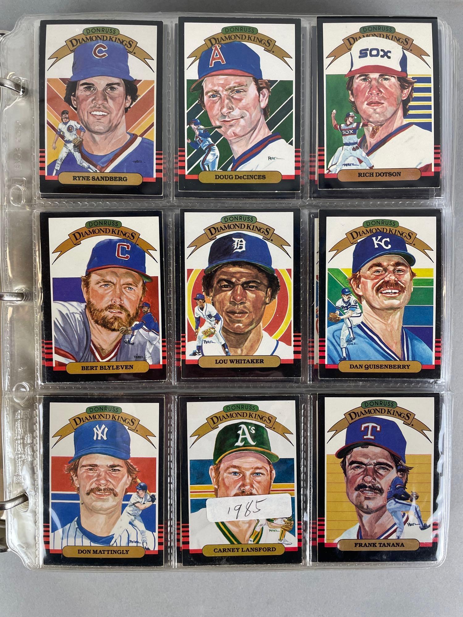 1985 Donruss Baseball Set: Roger Clemens, Kirby Puckett, Doc Gooden rookies. Nice set