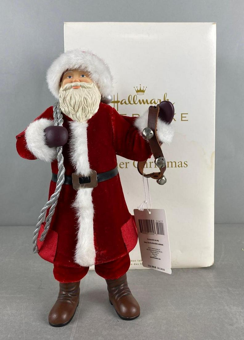 Hallmark Father Christmas Figurine: 2011, with original box, figure measures 12 X 7 X 5 1/2 inches, box measures 14 X 8 X 8 1/2 inches