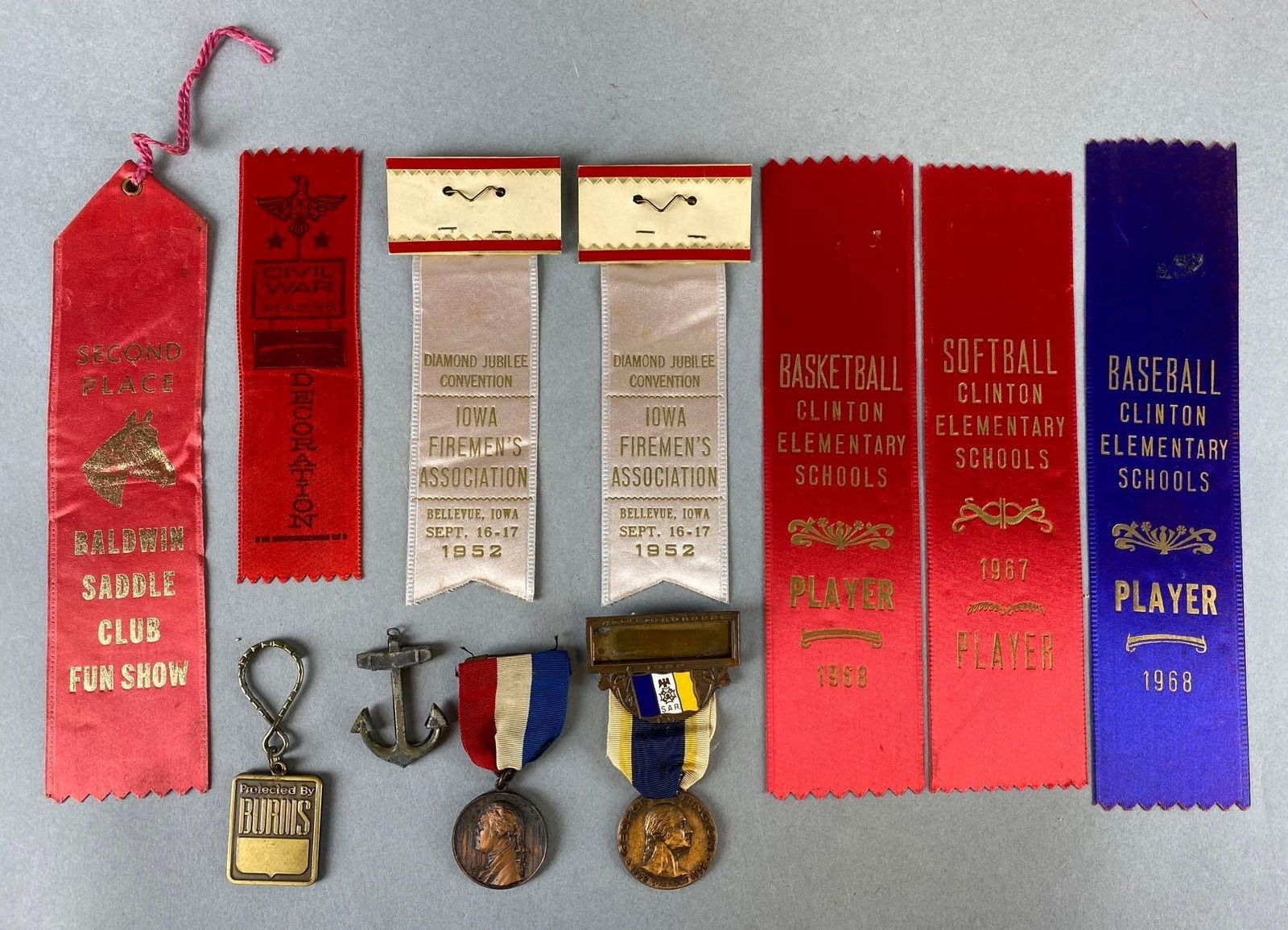 Group of Assorted Iowa Ribbons and Medals (1 of 3)