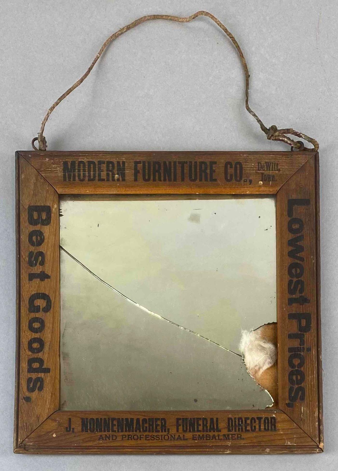 Antique Modern Furniture Co. Advertising Mirror (1 of 3)