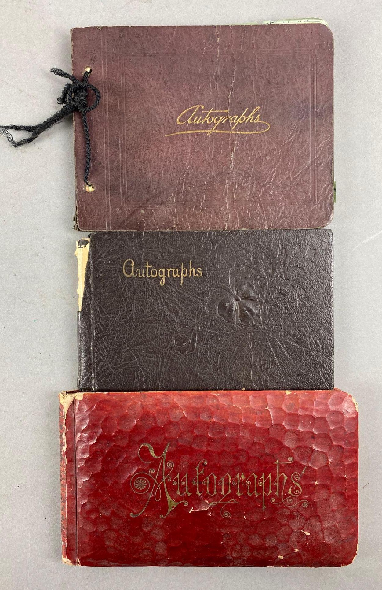 Group of 3 Antique Autograph Books (1 of 10)