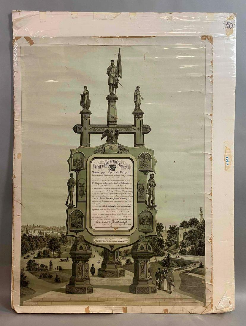 1961 Charles A. Mitchell Honorable Discharge Document (1 of 2)