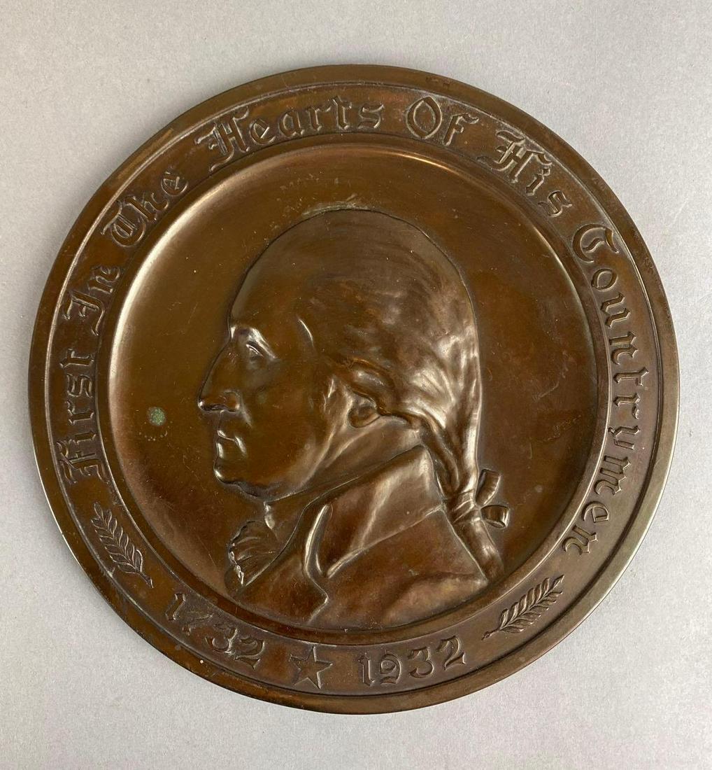 1931 George Washington Gorham Co. Insurance Copper Plaque (1 of 6)