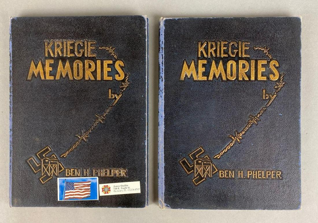 Group of 2 Ben H. Phelper Kriegie Memories Hardback Books (1 of 11)