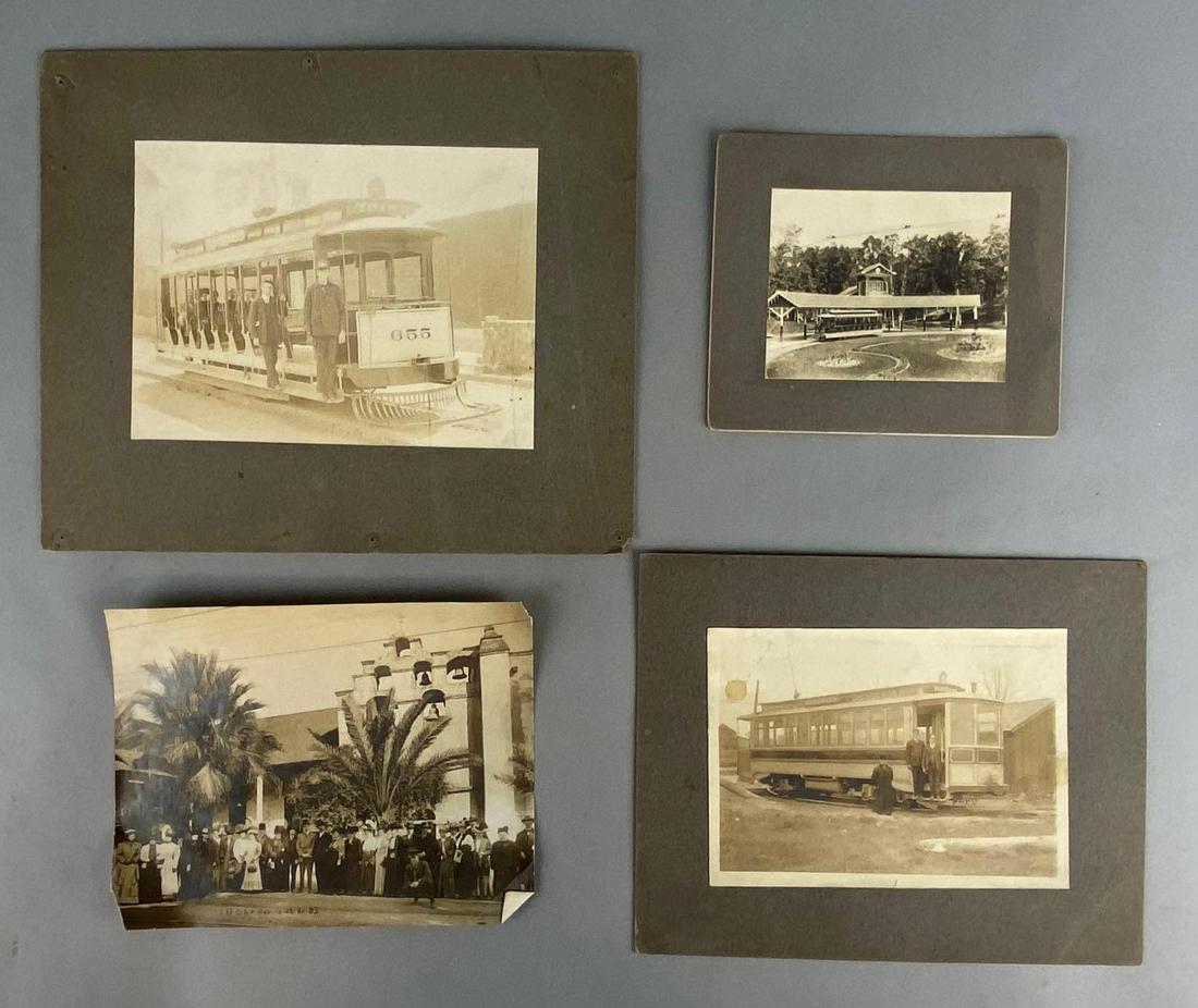Group of 4 Early 1900s Trolly Photographs (1 of 6)