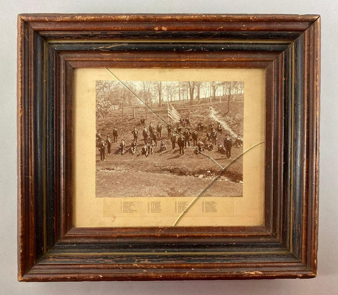 US Military Photograph: Glass is cracked. Includes John Cenfield, Joseph Walker, Ben Herst, and more. 14 1/2 x 16 1/2 x 2 1/2 inches