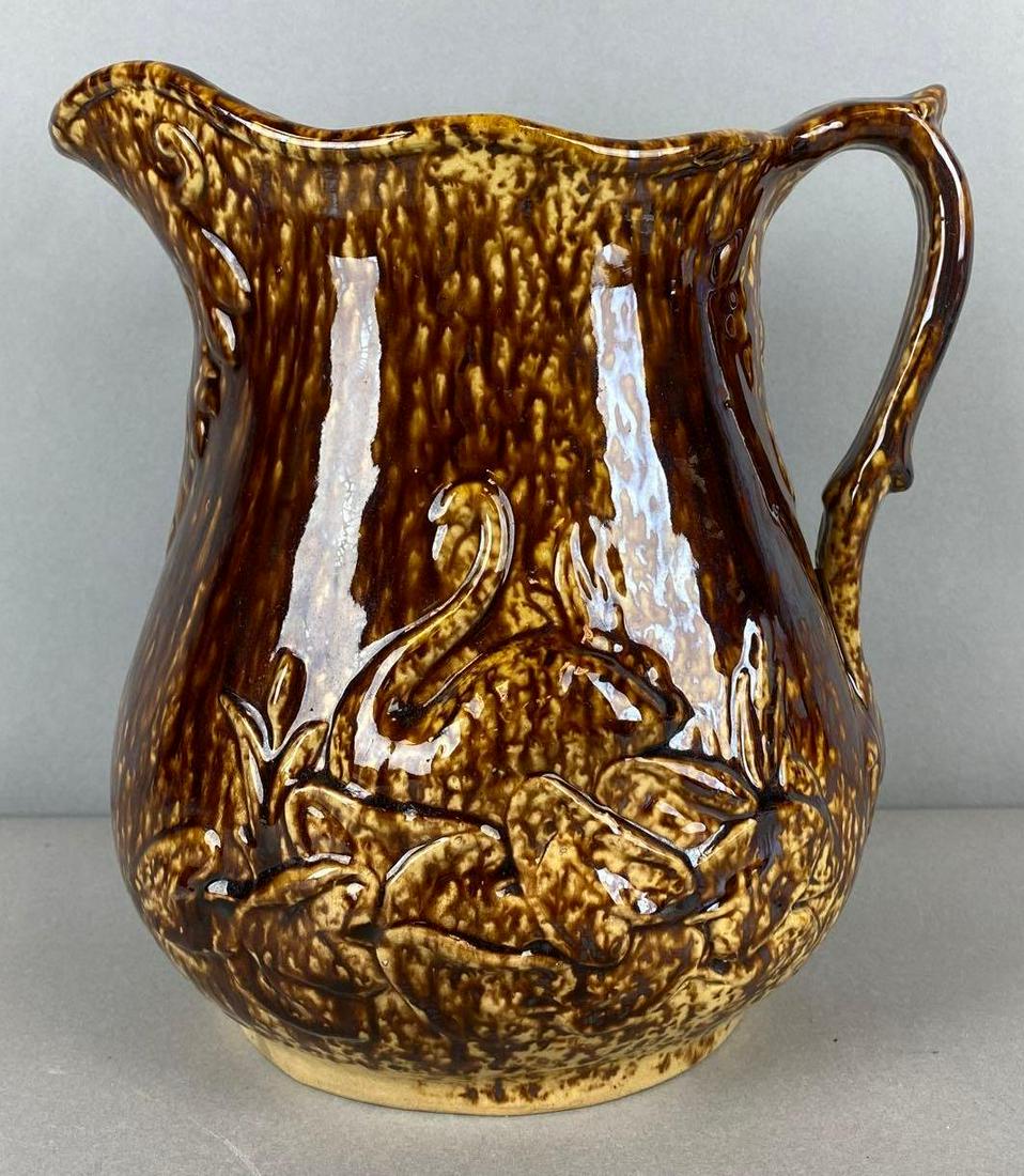 Bennington Rockingham Glaze Stoneware Pitcher (1 of 5)