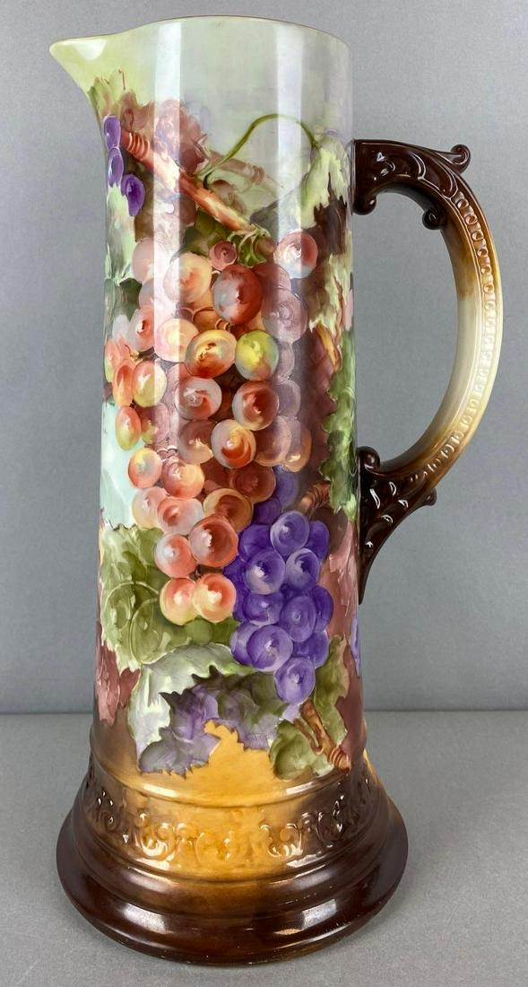 Antique Belleek Willets Hand Painted Porcelain Pitcher (1 of 5)