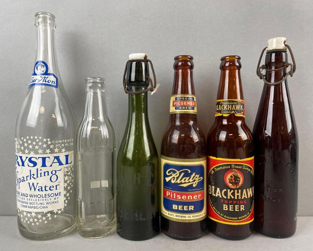 Group of 6 Glass Soda and Beer Bottles (1 of 9)
