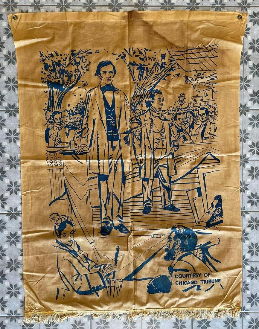 Lincoln Douglas Debate Chicago Tribune Advertising Banner (1 of 2)