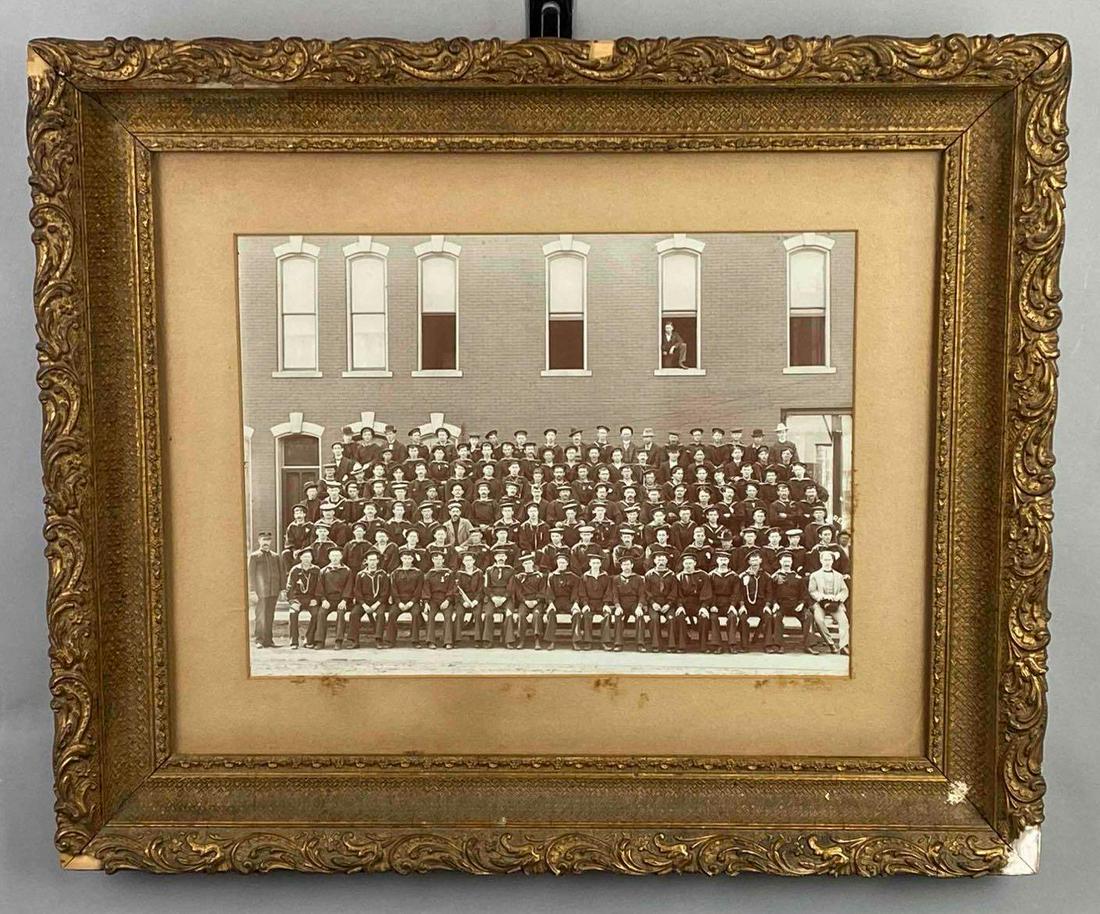 Antique Illinois US Navy Crew Group Photograph (1 of 3)