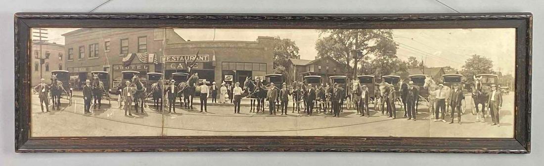 Rock Island Illinois Horse and Buggy Group Yard Long Panoramic Photograph (1 of 4)