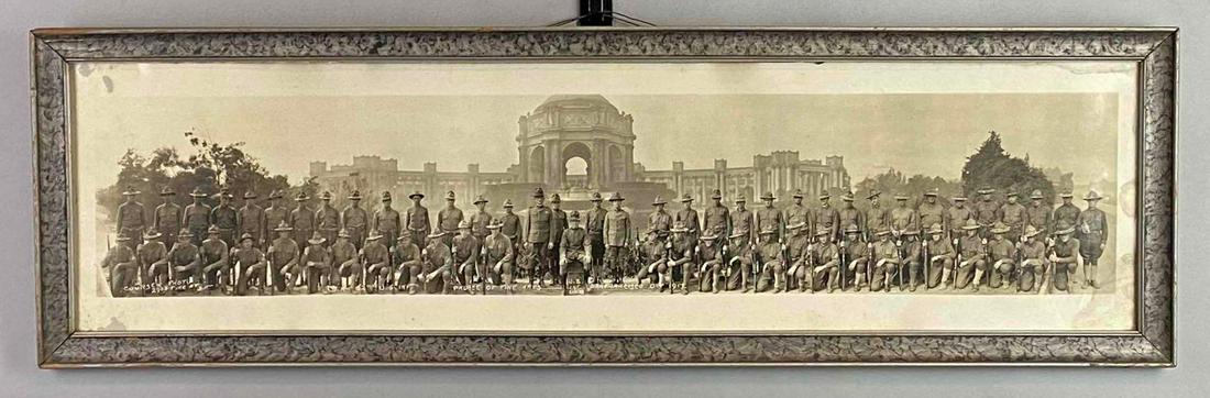 WW1 1917 US Company K 62nd Infantry Group Yard Long Panoramic Photograph (1 of 6)