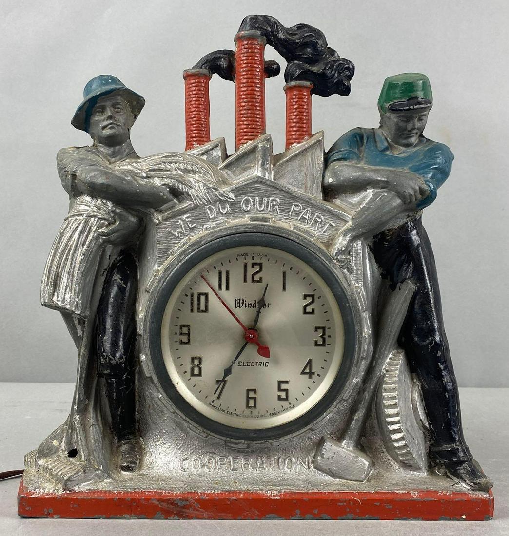 Windsor We All Do Our Part Co-Operation Metal Clock (1 of 9)