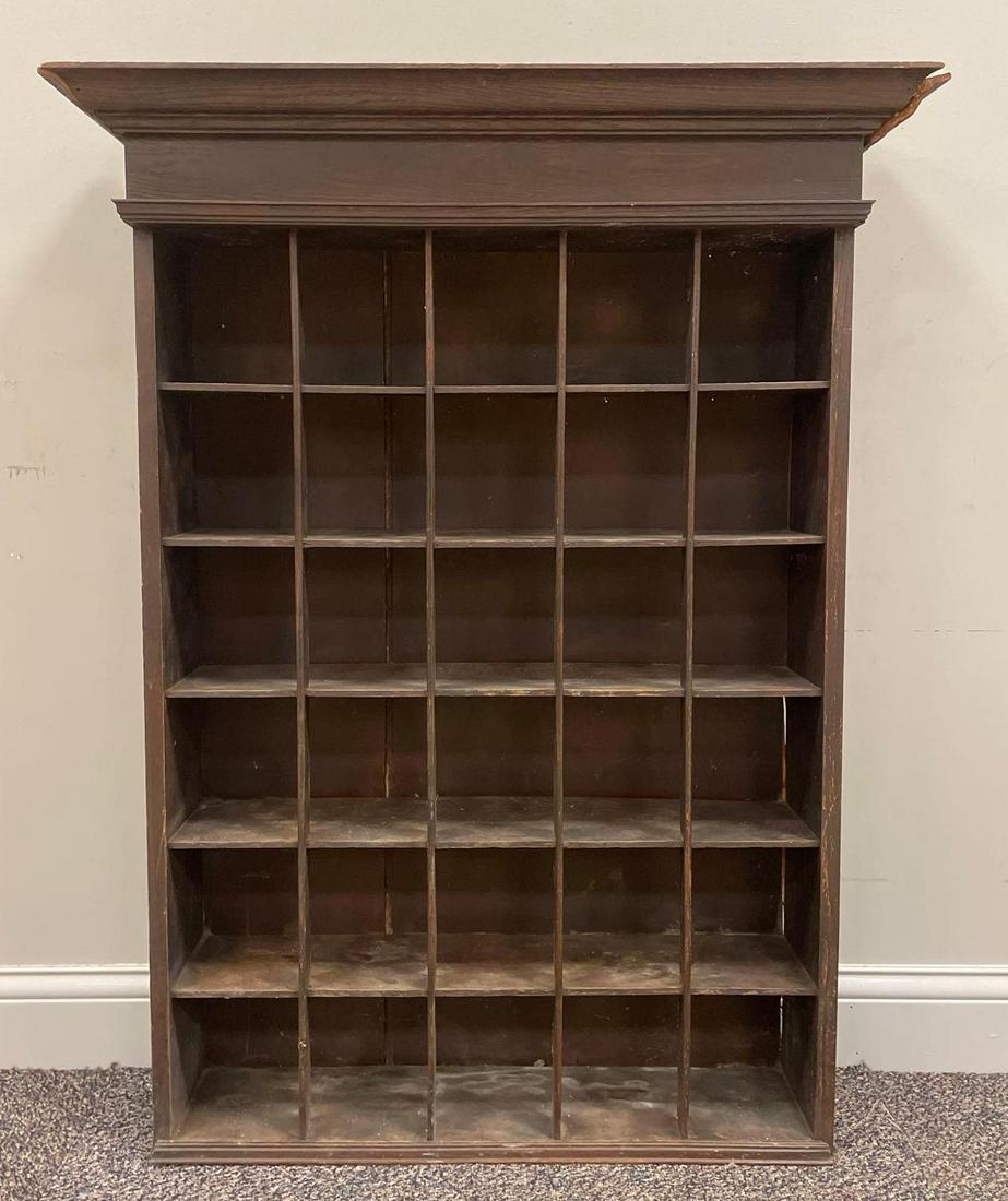 Vintage Shaving Mug Wood Cabinet (1 of 2)