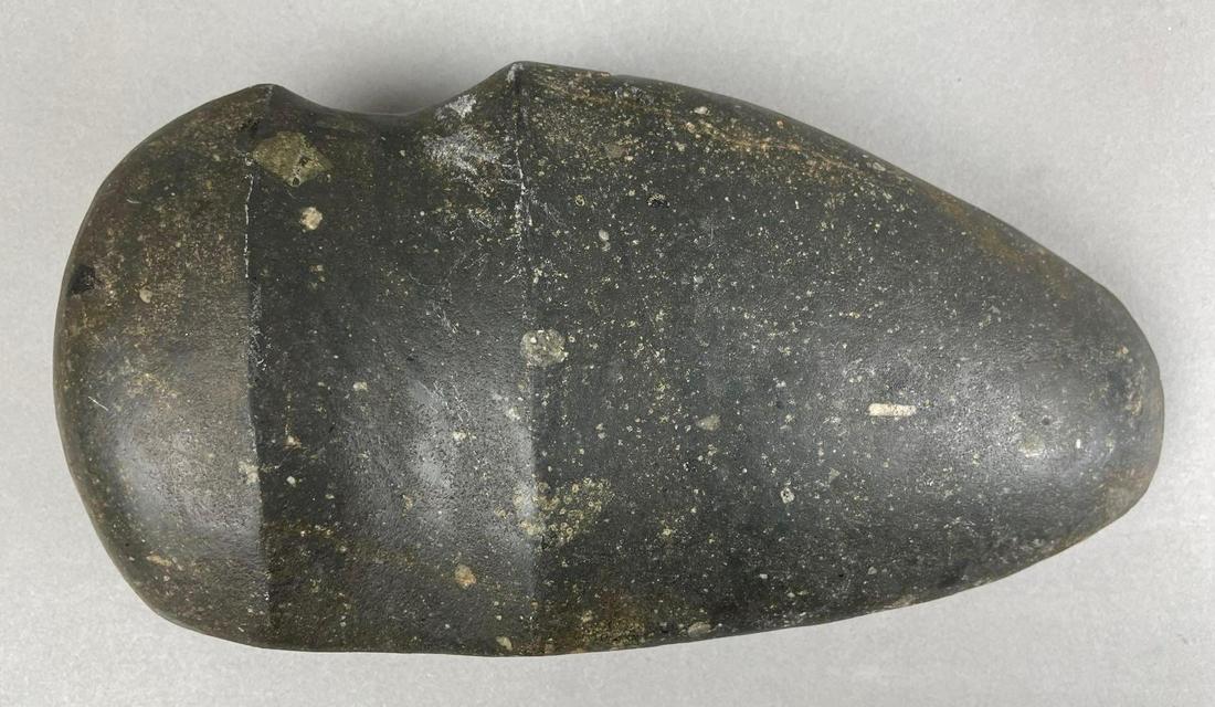 Native American 3/4 Groove Axe Artifact: Measures 9 x 4 3/4 x 2 1/2 inches
