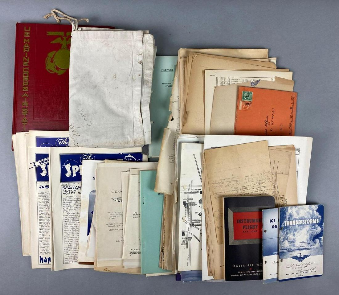 Group of 30+ Military Ephemera: Includes instrument flight, thunderstorms, divine service, and more.