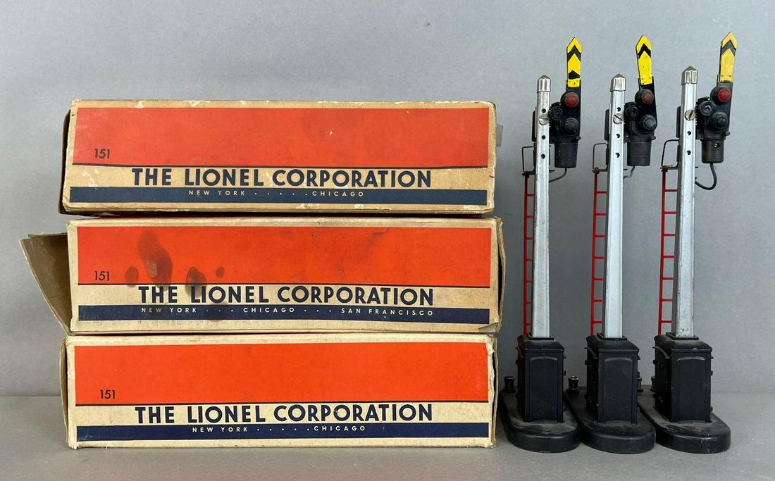 Group of 3 Lionel O Scale No. 151 Semaphores (1 of 3)