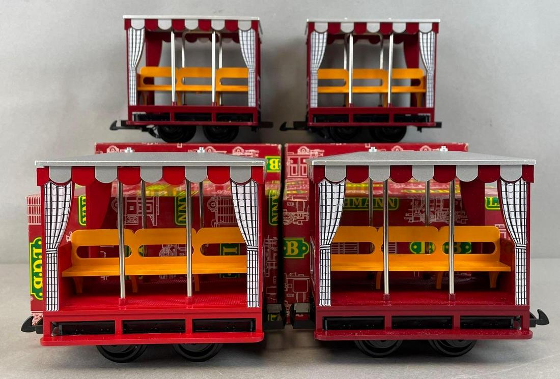 Group of 4 LGB No. 3041 G Scale Circus Passenger Cars (1 of 3)