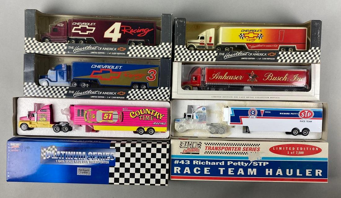 Group of 6 Assorted Die-Cast Transporter Trucks (1 of 4)