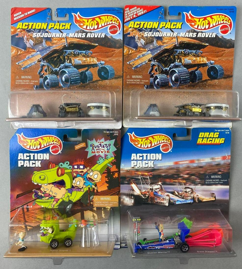 Group of 4 Hot Wheels Assorted Die-Cast Action Packs (1 of 3)