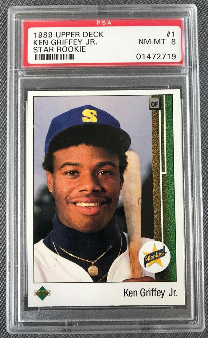 1989 Upper Deck Ken Griffey Jr. #1 PSA 8 (1 of 2)