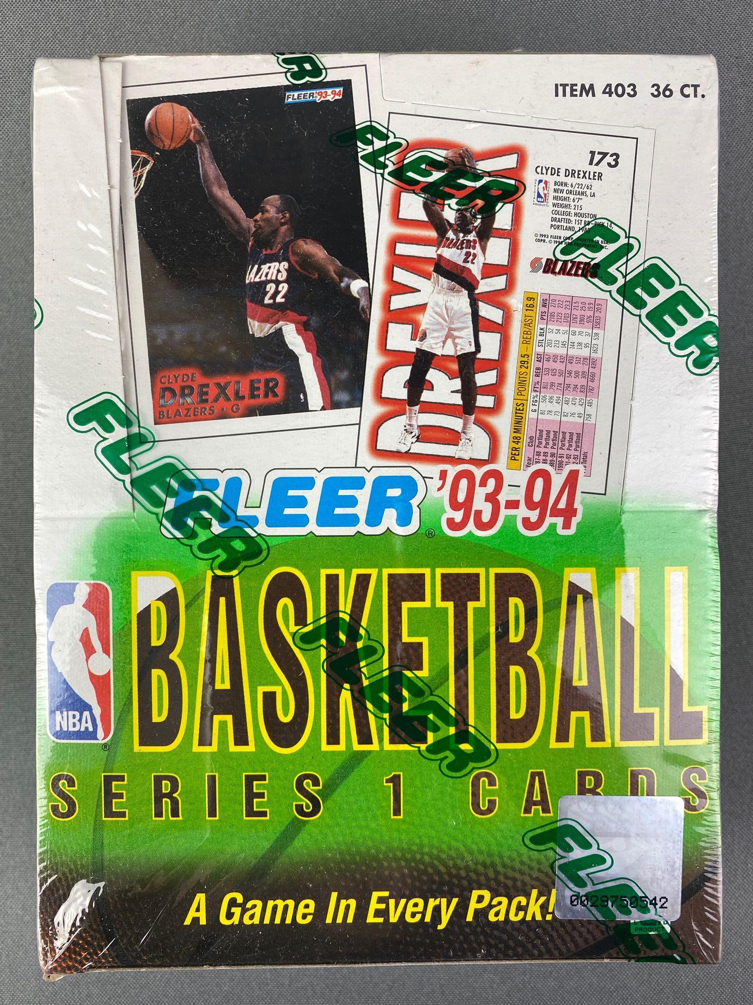 1993 - 94 Fleer Basketball Series 1 Factory Sealed Box (1 of 4)