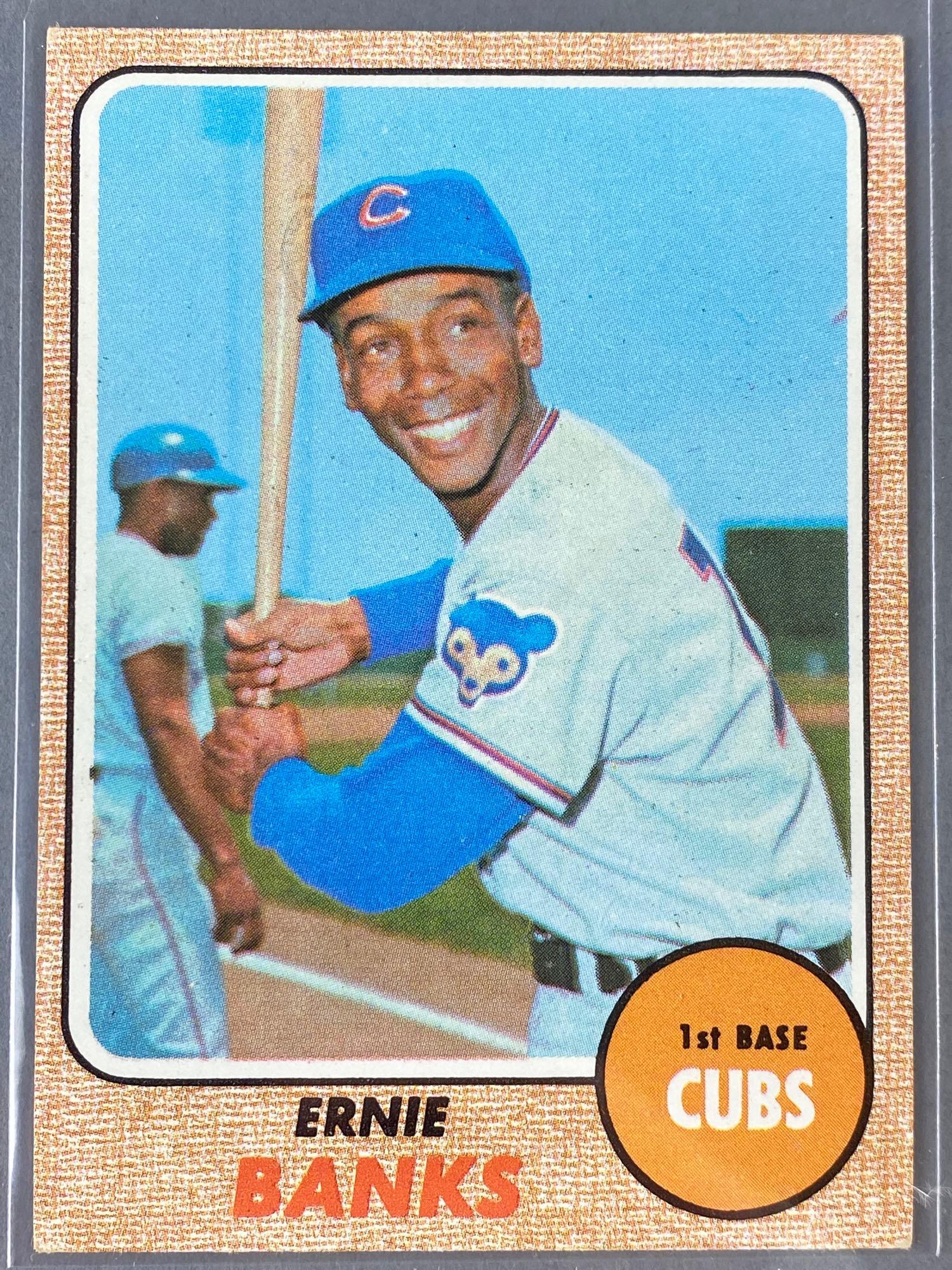1968 Topps Ernie Banks #355 Set Break: EX-EXMTWell Centered