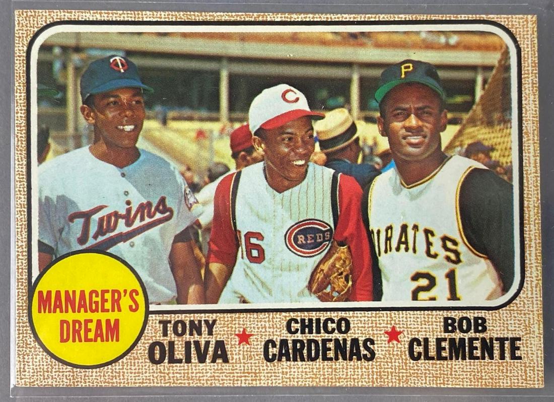 1968 Topps Oliva, Cardenas, Clemente #480 Set Break (1 of 3)