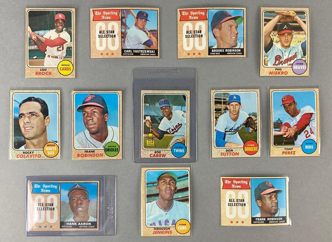 12 - 1968 Topps Baseball HOFs (1 of 5)