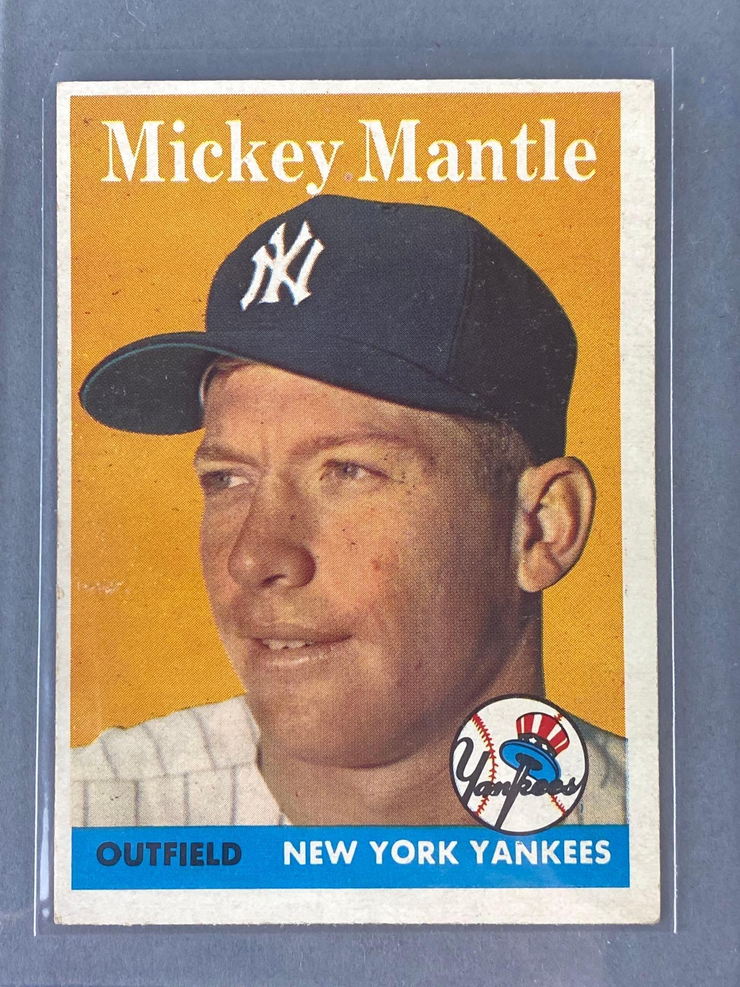 1958 Topps Mickey Mantle #150 (1 of 2)