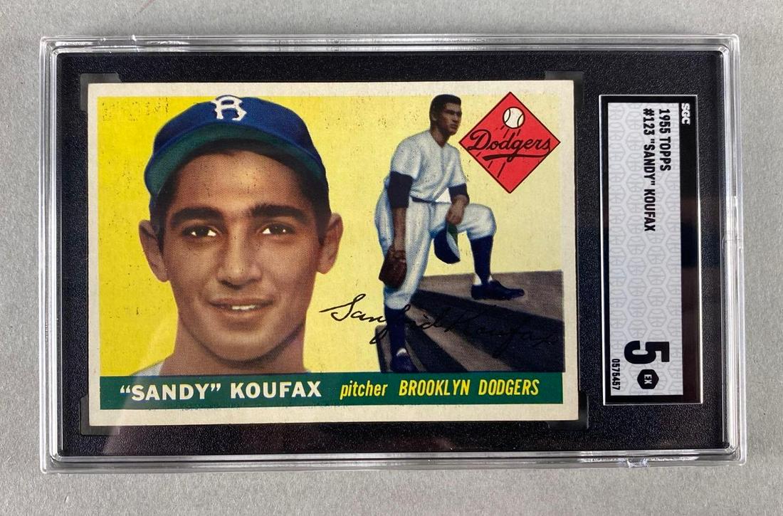1955 Topps Sandy Koufax #123 Rookie SGC 5 (1 of 2)