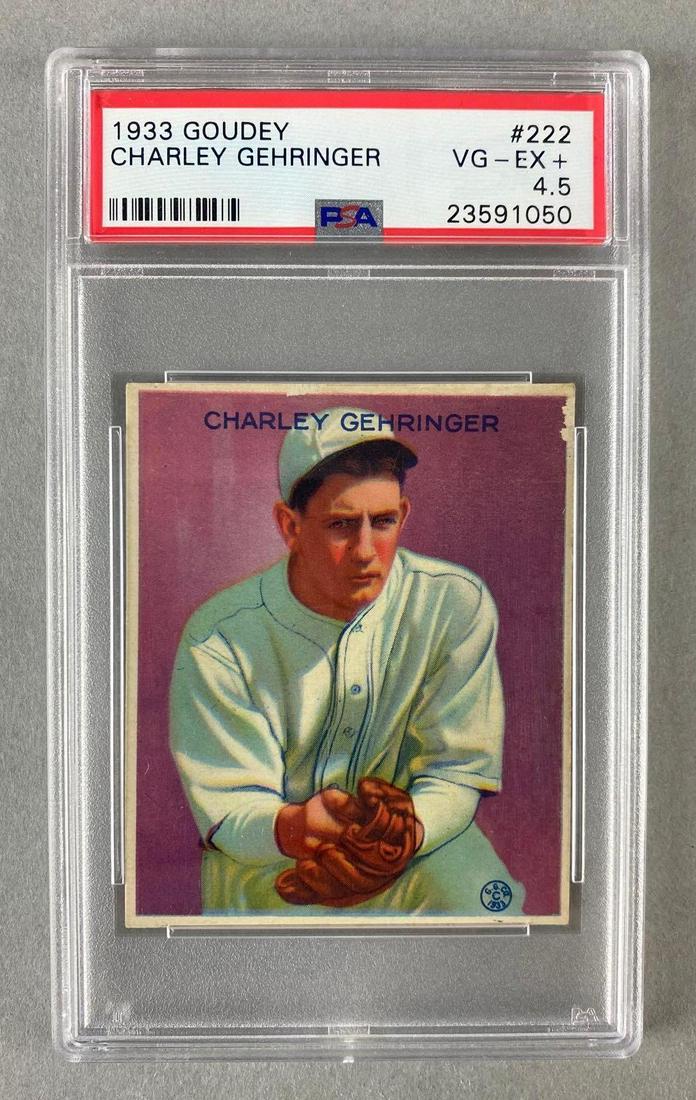 1933 Goudey Charley Gehringer #222 PSA 4.5 (1 of 3)