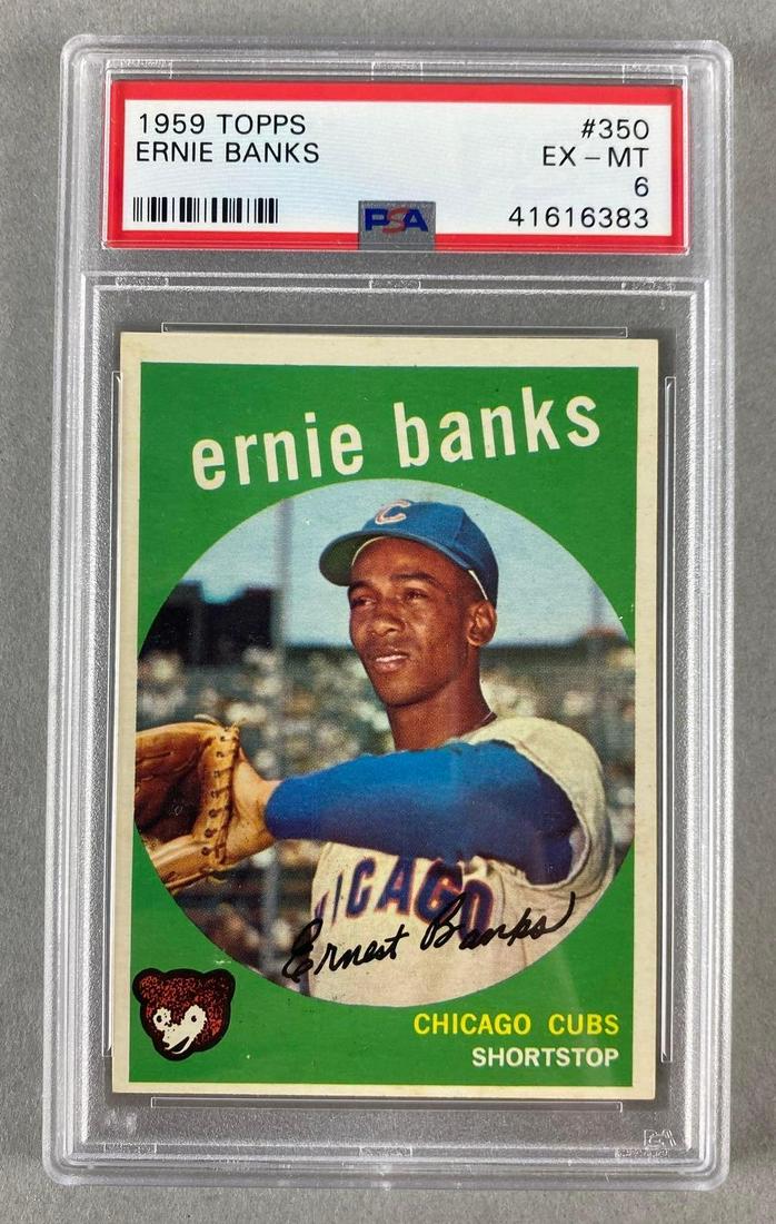 1959 Topps Ernie Banks #350 PSA 6 (1 of 2)