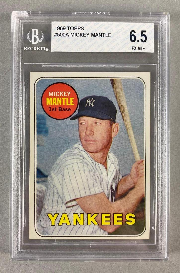 1969 Topps Mickey Mantle #500 BVG 6.5 Yellow Letter (1 of 2)