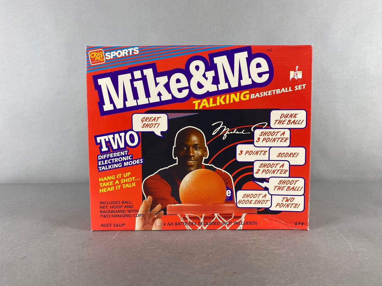 1992 Michael Jordan Mike and Me Talking Basketball Set - NOS: New old stock, Never been opened, produced by Ohio Art Sports