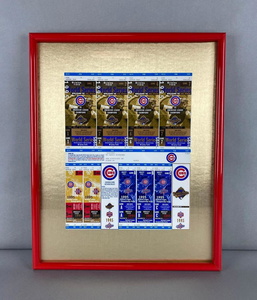 Ron Santo Signed Old Timers Game 8x10 Program (JSA COA) Chicago Cubs vs Braves