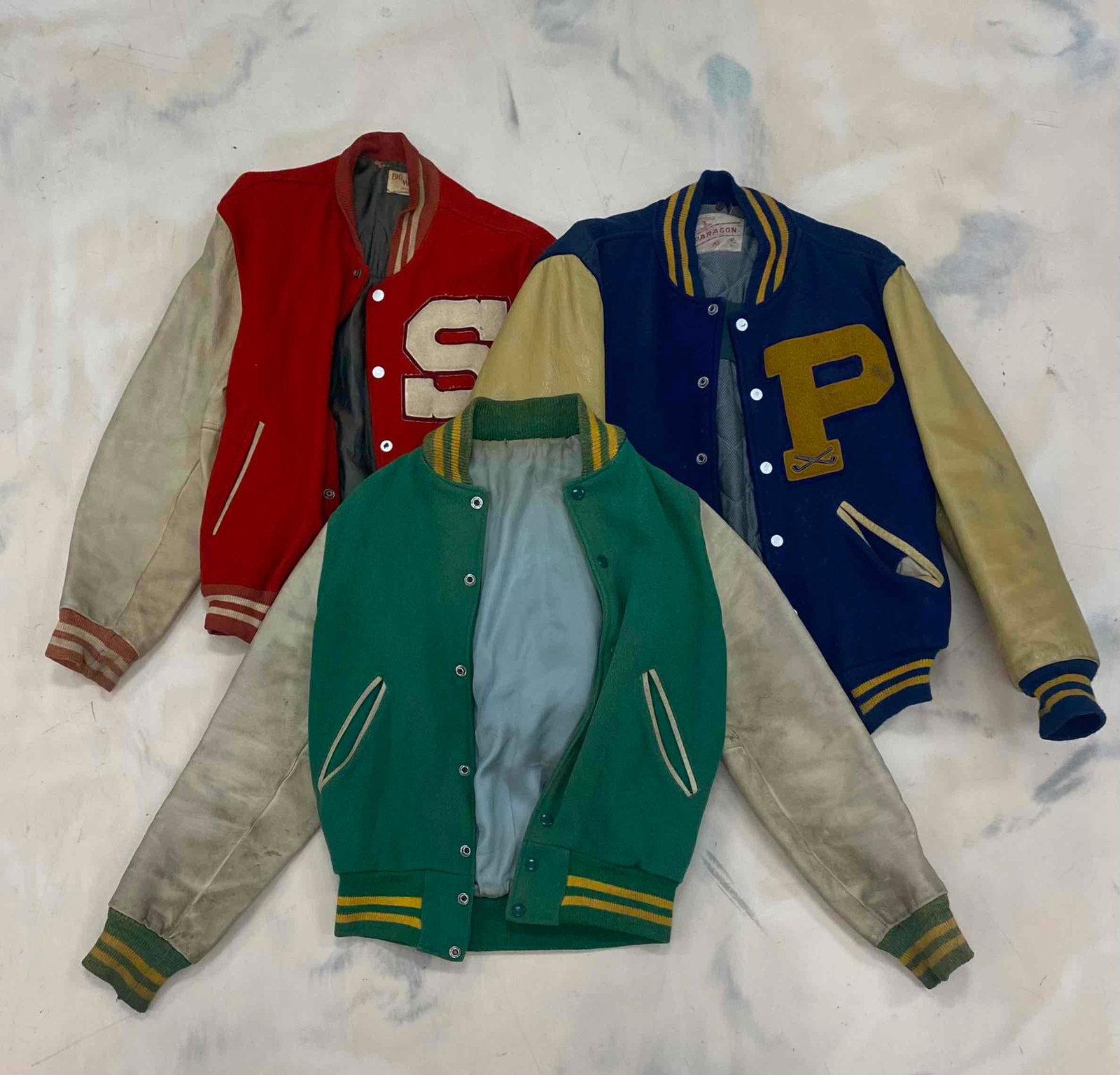 Group of 3 High School Letterman Jackets (1 of 7)