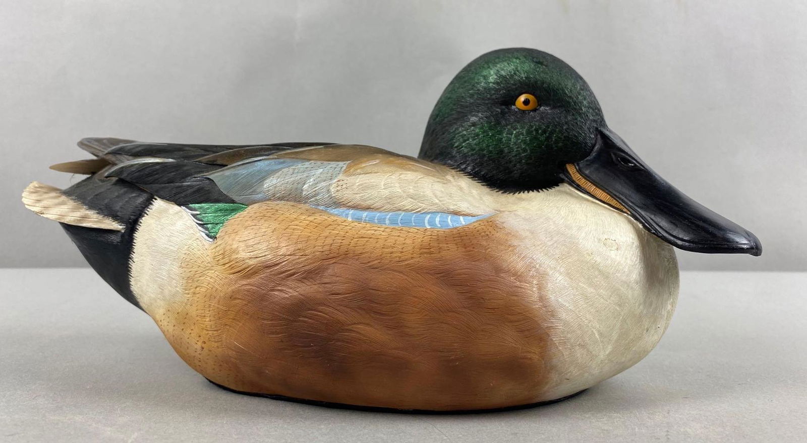 Danbury Mint George Kruth Limited Edition Shoveler Decoy: Danbury Mint. No. 1494/5000. 5 x 11 1/2 x 5 inches