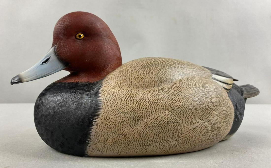 Danbury Mint George Kruth Redhead Duck Decoy (1 of 5)