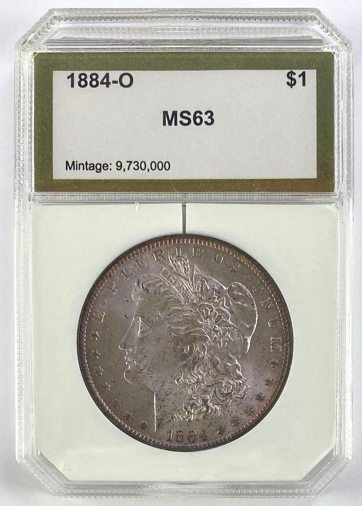 1884 O Morgan Silver Dollar (PCI) MS63 (1 of 2)