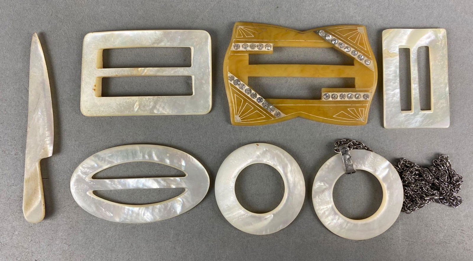 Group of Abalone Shell Items (1 of 4)