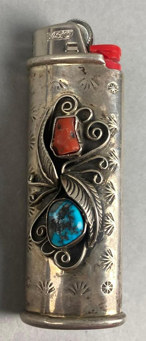 South Western Sterling Silver Lighter Case (1 of 5)
