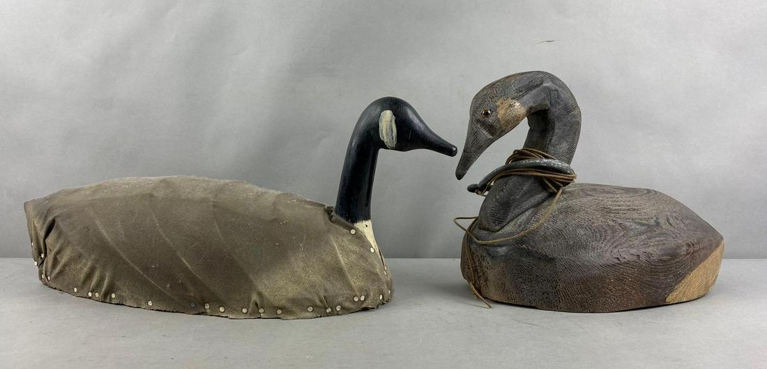 Group of 2 Wood Geese Decoys (1 of 3)